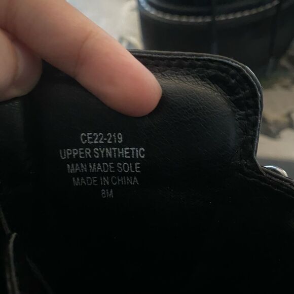 ❤️SALE ❤️Dolls Kill Goth Platforms Deep Black Silver Buckles  Accents Size 8 - Picture 10 of 13